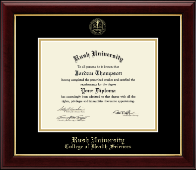 Rush University diploma frame - Gold Embossed Diploma Frame in Gallery