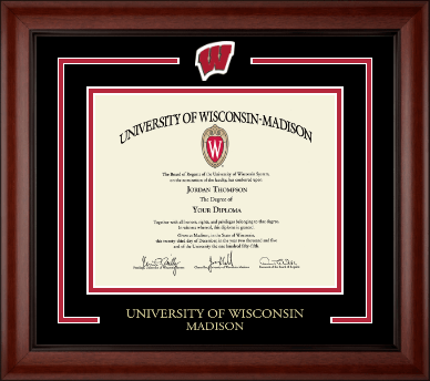 University of Wisconsin Madison diploma frame - Spirit Motion W Medallion Diploma Frame in Cambridge