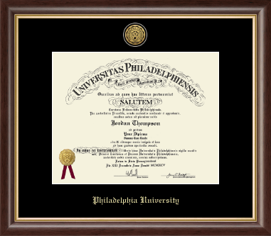 Philadelphia University diploma frame - Gold Engraved Medallion Diploma Frame in Hampshire