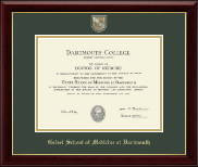 Dartmouth College Masterpiece Medallion Diploma Frame in Gallery