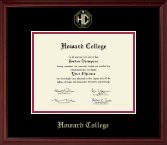 Howard College - Big Springs Gold Embossed Diploma Frame in Camby