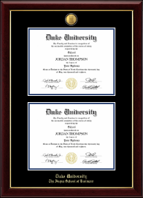 23K Double Diploma Frame