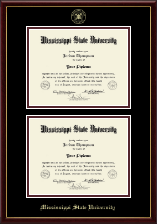 Mississippi State University diploma frame - Double Diploma Frame in Galleria