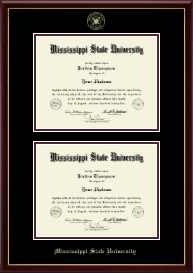 Double Diploma Frame