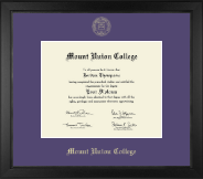 Mount Union College Gold Embossed Diploma Frame in Arena
