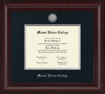 Mount Union College diploma frame - Presidential Silver Engraved Diploma Frame in Premier