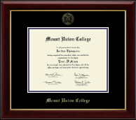 Mount Union College diploma frame - Gold Embossed Diploma Frame in Gallery