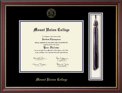 Mount Union College diploma frame - Tassel & Cord Diploma Frame in Newport