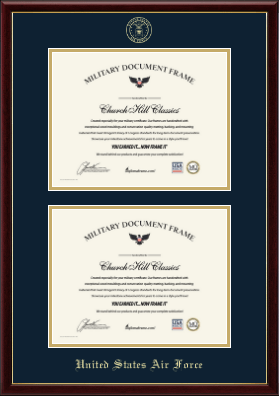 United States Air Force certificate frame - Double Certificate Frame in Galleria