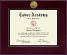 Tabor Academy Century Gold Engraved Diploma Frame in Cordova