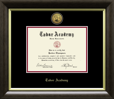 Tabor Academy diploma frame - Gold Engraved Diploma Frame in Hampshire