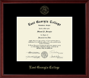 East Georgia College diploma frame - Gold Embossed Diploma Frame in Camby