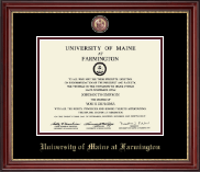 University of Maine Farmington diploma frame - Masterpiece Medallion Diploma Frame in Kensington Gold