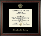 Morningside College Gold Embossed Diploma Frame in Studio