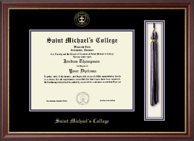 Saint Michael's College diploma frame - Tassel & Cord Diploma Frame in Newport