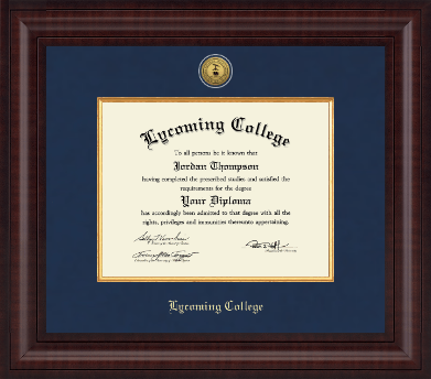 Lycoming College diploma frame - Presidential Gold Engraved Diploma Frame in Premier