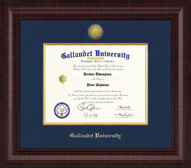Gallaudet University diploma frame - Presidential Gold Engraved Diploma Frame in Premier