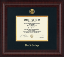 Dordt College Presidential Gold Engraved Diploma Frame in Premier