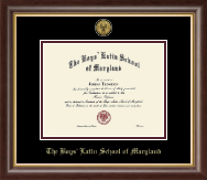 The Boys' Latin School of Maryland diploma frame - Gold Engraved Medallion Diploma Frame in Hampshire