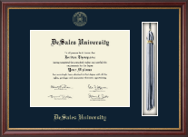 DeSales University diploma frame - Tassel & Cord Diploma Frame in Newport