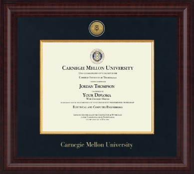 Carnegie Mellon University diploma frame - Presidential Gold Engraved Diploma Frame in Premier