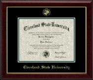Cleveland State University diploma frame - Gold Embossed Diploma Frame in Gallery