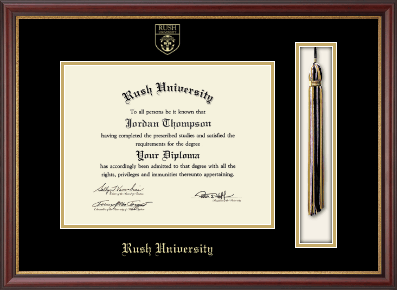 Rush University diploma frame - Tassel & Cord Diploma Frame in Newport
