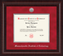 Massachusetts Institute of Technology diploma frame - Presidential Silver Engraved Diploma Frame in Premier