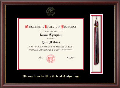 Massachusetts Institute of Technology diploma frame - Tassel & Cord Diploma Frame in Newport