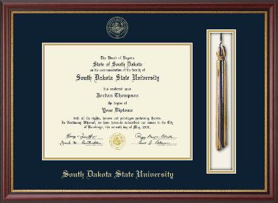 South Dakota State University diploma frame - Tassel & Cord Diploma Frame in Newport