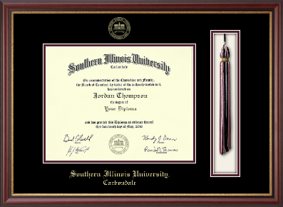 Southern Illinois University Carbondale diploma frame - Tassel & Cord Diploma Frame in Newport