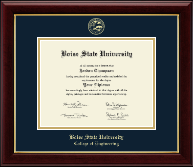 Boise State University diploma frame - Gold Embossed Diploma Frame in Gallery