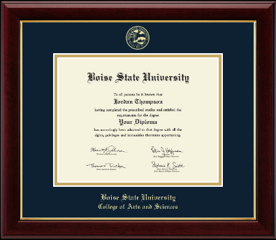 Boise State University diploma frame - Gold Embossed Diploma Frame in Gallery