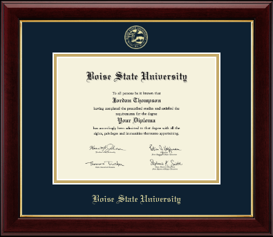 Boise State University diploma frame - Gold Embossed Diploma Frame in Gallery