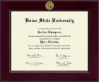 Boise State University Century Gold Engraved Diploma Frame in Cordova