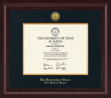 The University of Texas at Austin diploma frame - Presidential Gold Engraved Diploma Frame in Premier