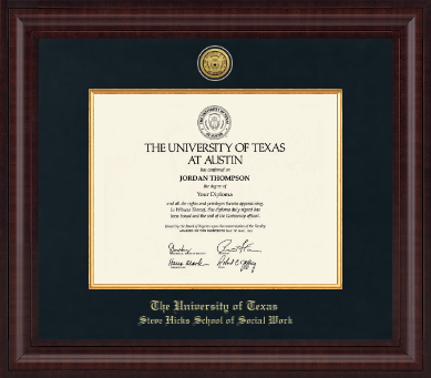 The University of Texas at Austin diploma frame - Presidential Gold Engraved Diploma Frame in Premier