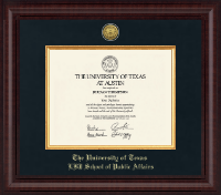 The University of Texas at Austin Presidential Gold Engraved Diploma Frame in Premier