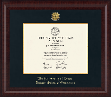 The University of Texas at Austin diploma frame - Presidential Gold Engraved Diploma Frame in Premier