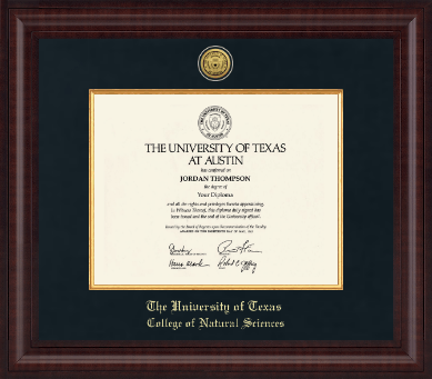 The University of Texas at Austin diploma frame - Presidential Gold Engraved Diploma Frame in Premier
