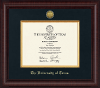 The University of Texas at Austin diploma frame - Presidential Gold Engraved Diploma Frame in Premier