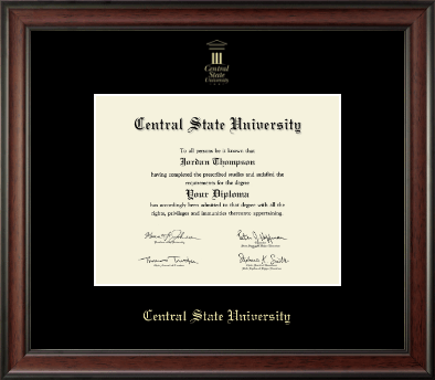 Central State University diploma frame - Gold Embossed Diploma Frame in Studio