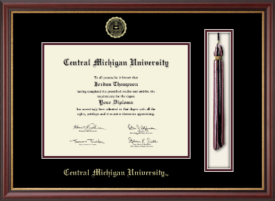 Central Michigan University diploma frame - Tassel & Cord Diploma Frame in Newport