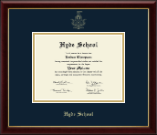 Hyde School Gold Embossed Diploma Frame in Galleria