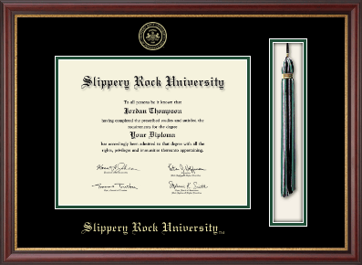 Slippery Rock University diploma frame - Tassel & Cord Diploma Frame in Newport