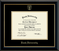 Rush University Gold Embossed Diploma Frame in Onyx Gold