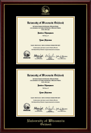 Double Diploma Frame