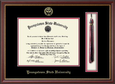 Youngstown State University diploma frame - Tassel & Cord Diploma Frame in Newport