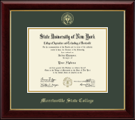 Morrisville State College diploma frame - Gold Embossed Diploma Frame in Gallery