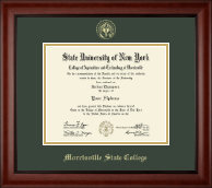 Morrisville State College Gold Embossed Diploma Frame in Cambridge